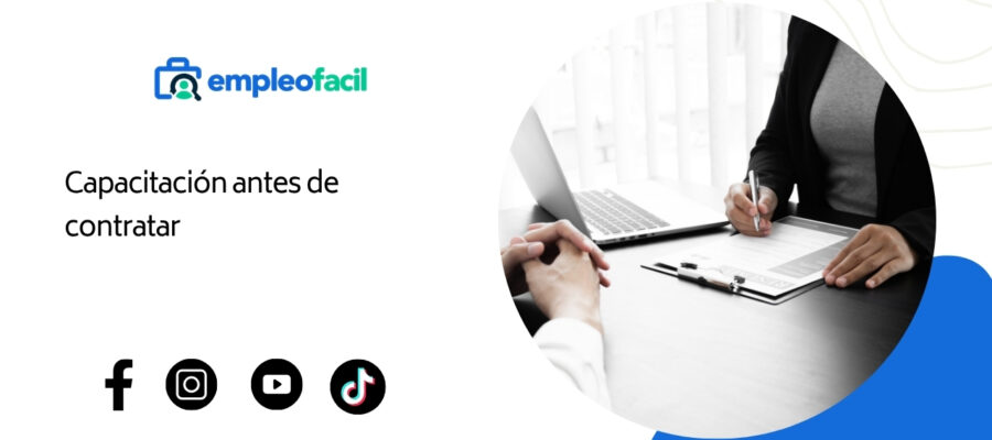Reclutamiento y capacitación antes de la contratación.